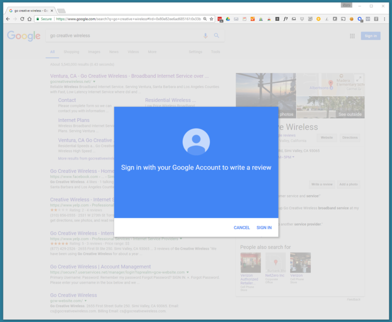 google-account-sign-in - Go Creative Wireless